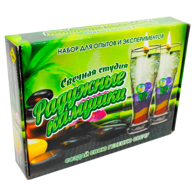 Набор для создания гелевых свечей Радужные камушки Висма 723 1